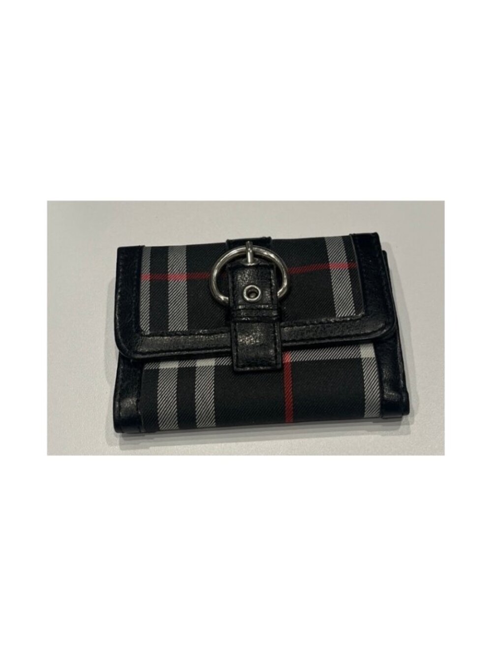 Black, Red & White Snap-Close Wallet